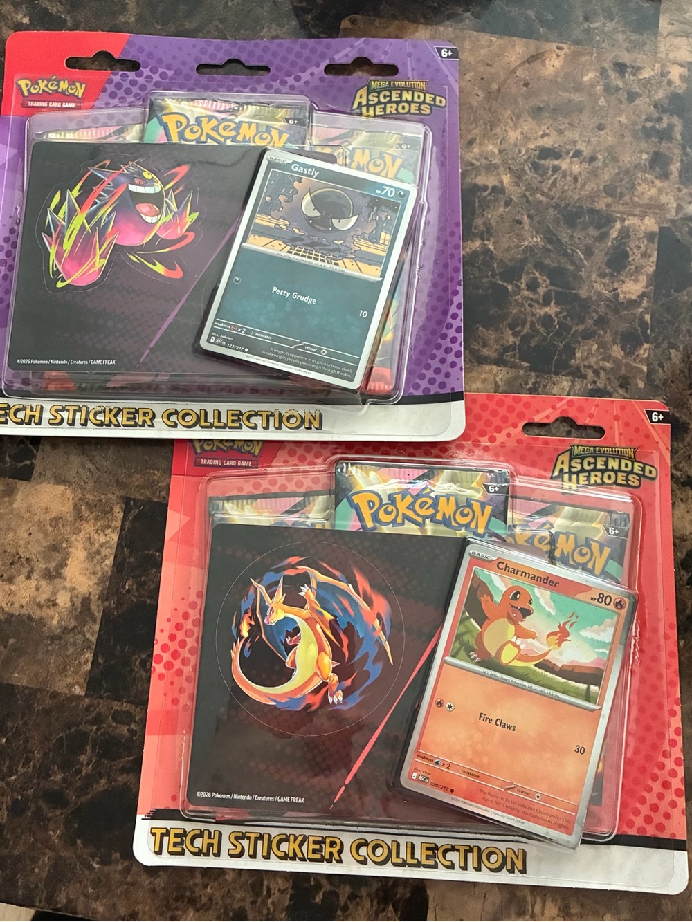Pokemon Tech Sticker Collection – Red, Purple, Black